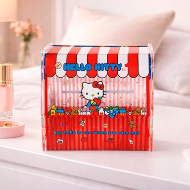 Organizador de plástico de forma de casa de estilo clasico de hello kitty sanrio -  Sanrio