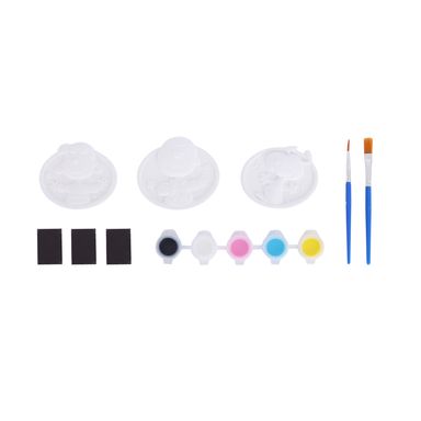 Set para jugar imán de fridge de escayola para colorear paquete de 3 serie snoopy -  Snoopy