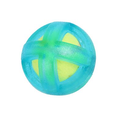 Juguetes para mascotas pelota hinchable 2 en 1 verde azulado serie miniso -  Miniso