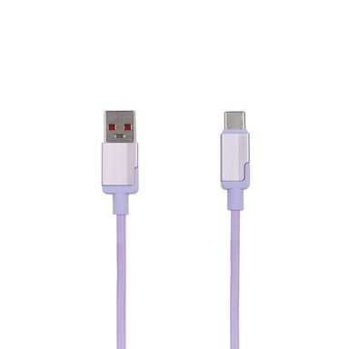 Cable de datos de carga rápida macaron series usb a tipo c morado -  Miniso