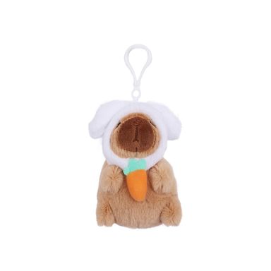 Llavero 12 cm de peluche mimi bara cola móvil, sombrero de conejo serie mini family -  Mini Family