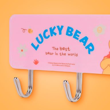 Gancho adhesivo 3 en 1 plástico rosa 2 kg winnie pooh disney -  Winnie The Pooh