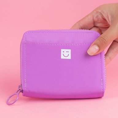 Cartera para mujer sintética rosa 12x10x2 cm -  Miniso
