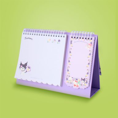 Bloc de notas con soporte 26.5x23.3 cm 80 hojas kuromi sanrio -  Sanrio