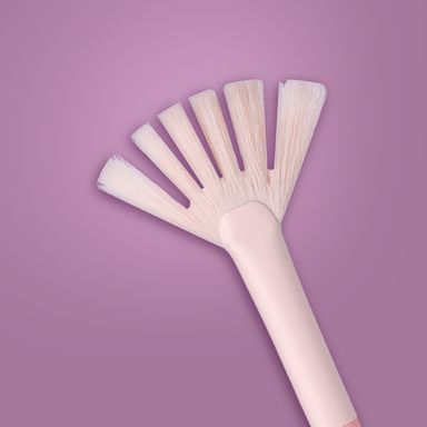 Brocha de maquillaje para rubor sintética rosa -  Miniso