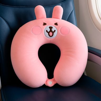 Almohada de viaje kanahei memory foam rosa 32x30 cm -  Miniso