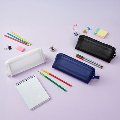 Cartuchera tipo malla minimalism textil 21x5x5 cm diseño aleatorio -  Miniso