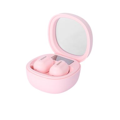 Audífonos inalámbricos con estuche tipo buds sintéticos rosas tws -  Miniso