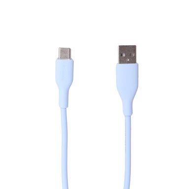 Cable de carga rápida y datos usb a tipo c sintético azul 1 m 15 w -  Miniso