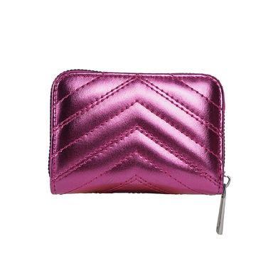 Cartera para mujer diseño metálico sintética rosa 11x8 cm -  Miniso