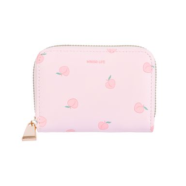 Cartera para mujer estampado de duraznos sintética 11x8x2 cm -  Miniso