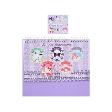 Bloc de notas con soporte 26.5x23.3 cm 80 hojas kuromi sanrio -  Sanrio