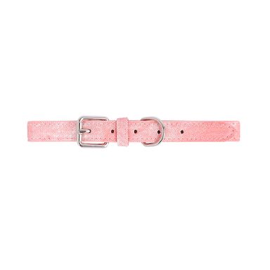 Collar para mascotas tipo mezclilla textil rosa 42-50 cm talla grande -  Miniso