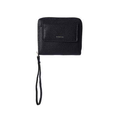 Cartera para mujer con monedero sintética negra 12x9x3 cm -  Miniso