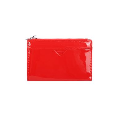 Cartera para mujer tipo charol sintética roja 15x10x2 cm -  Miniso