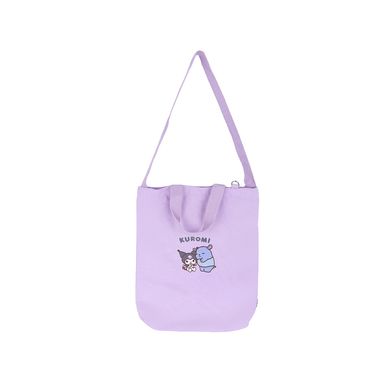 Bolsa de compras 100% algodón morada 39x34x5 cm kuromi sanrio -  Sanrio