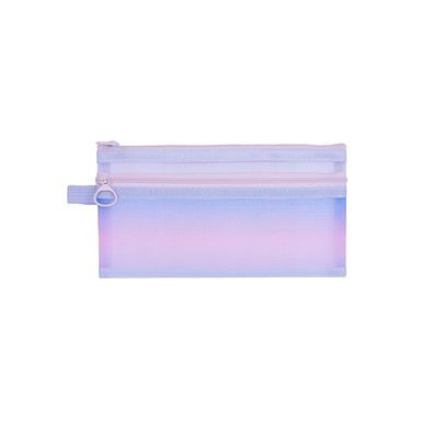 Cartuchera tipo malla 100% nylon degradado 21x12 cm -  Miniso