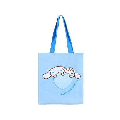 Bolsa de compras bordada textil azul 34x38 cm cinnamoroll sanrio -  Sanrio