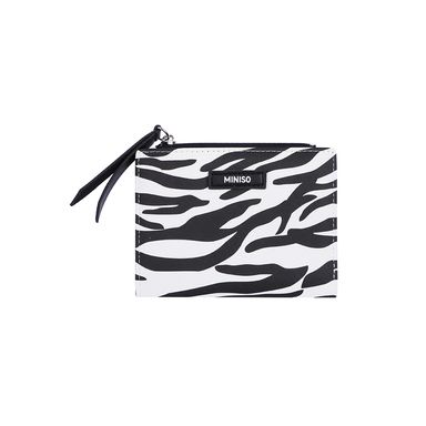Cartera para mujer tipo animal print sintética 13x9x2 cm cebra -  Miniso
