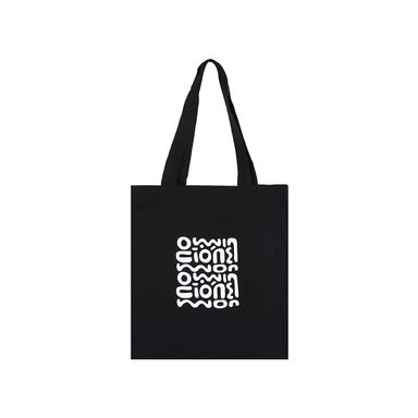 Bolsa de compras textil negra 34x05x38 cm -  Miniso