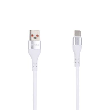 Cable de carga rápida y datos macaron sintético blanco 120 cm usb a tipo c -  Miniso