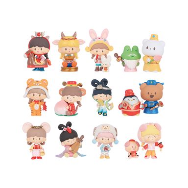 Blind box año nuevo en la aldea de manzanas 8 cm zzoton -  Miniso