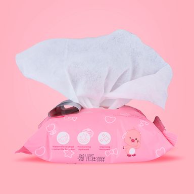 Toallitas desmaquillantes zangmang loopy 18.5x19 cm sandía 30 piezas -  Loopy