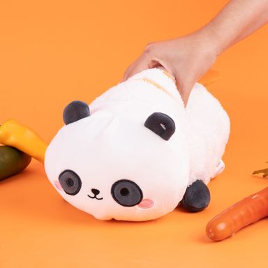 Peluche disfrazado de camaroncito felpa blanco 33x19 cm pandita -  Mini Family