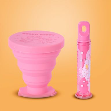 Kit limpieza bucal portátil silicona rosa 2 piezas hello kitty sanrio -  Sanrio