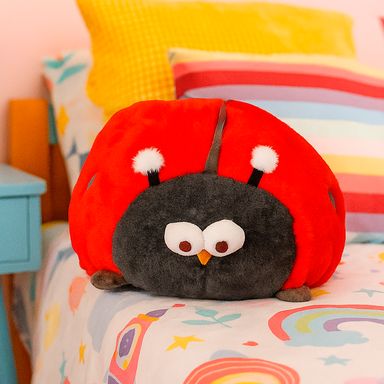 Peluche dundun felpa rojo 32x20 cm disfrazado de catarina -  Miniso
