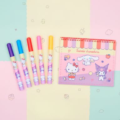 Kit de dibujo con estuche 25x27.7 cm 11 piezas sanrio -  Sanrio