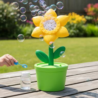 Máquina de burbujas diseño de girasol sintética -  Miniso