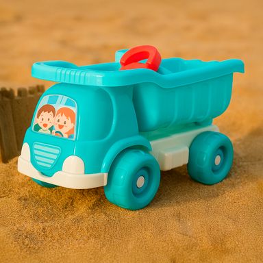 Juguete para playa vehículo con herramientas sintético verde aqua 4 piezas -  Miniso