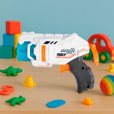 Pistola de juguete fast sintética multicolor 4 piezas -  Miniso
