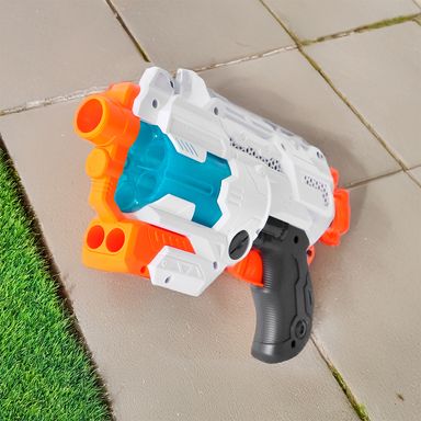 Pistola de juguete tiro con dardos sintéticos diseño ciberpunk 12 piezas -  Miniso