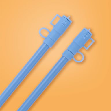 Set de sorbetes sintéticos azules 25 cm 3 piezas -  Miniso