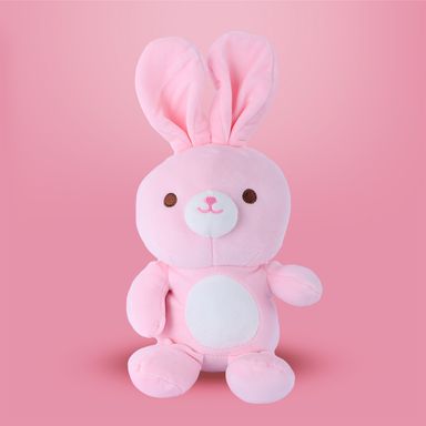Peluche felpa rosa 16x33 cm conejita -  Mini Family