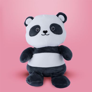 Peluche felpa blanco 16x22 cm panda -  Mini Family