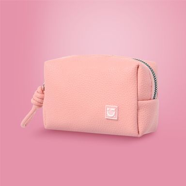 Monedero sintético rosa 12x5x8 cm -  Miniso
