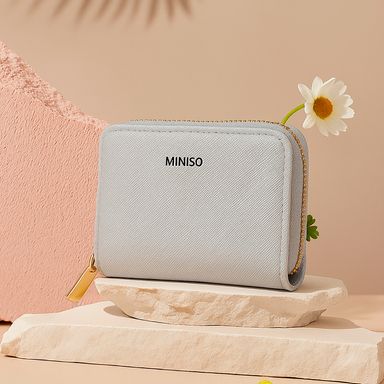 Monedero textil plateado 11x8x3 cm -  Miniso