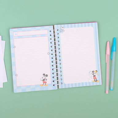 Libreta de espiral pasta dura multicolor 14.5x20.7 cm 80 hojas blancas mickey mouse disney -  Disney