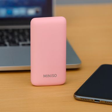 Mini batería portátil power bank sintética rosa 4000 mah -  Miniso