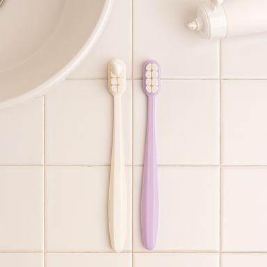 Set cepillo de dientes sintéticos multicolor 2 piezas -  Miniso