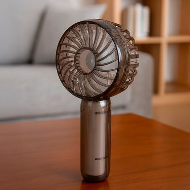 Ventilador de mano sintético negro 6.5x4.3x13.7 cm -  Miniso