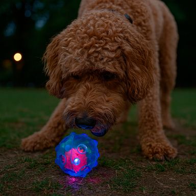 Juguete para mascotas con luz sintético azul -  Miniso