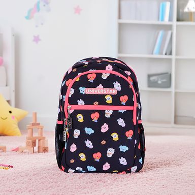 Mochila casual textil negra 29x12x42 cm bt21 -  BT21