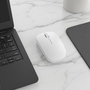 Mouse inalámbrico macaron sintético blanco -  Miniso