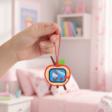 Llavero tv manzana silicona rojo 9.9 cm hello kitty sanrio -  Sanrio