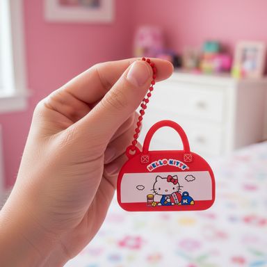 Llavero maleta silicona rojo 11 cm hello kitty sanrio -  Sanrio