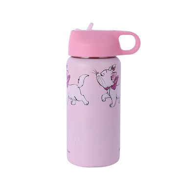 Tomatodo con tapa enroscable acero inoxidable rosa 550 ml marie disney -  Disney